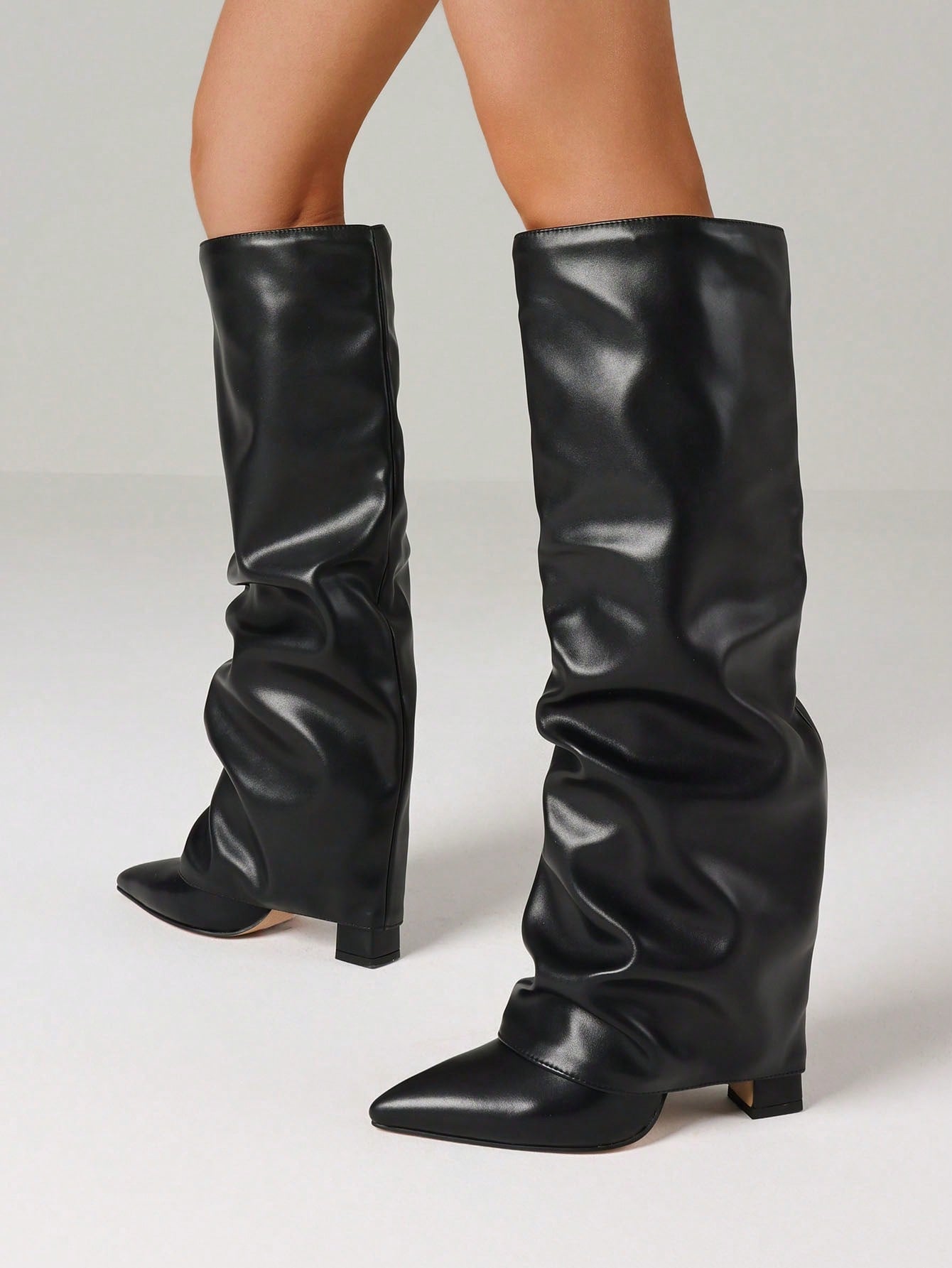 Arden | Fold-Over Knee-High Boots