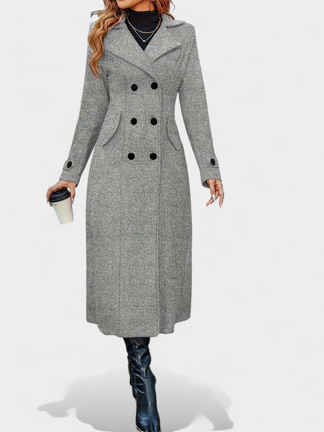 Amelia | Double-Breasted Wool Coat