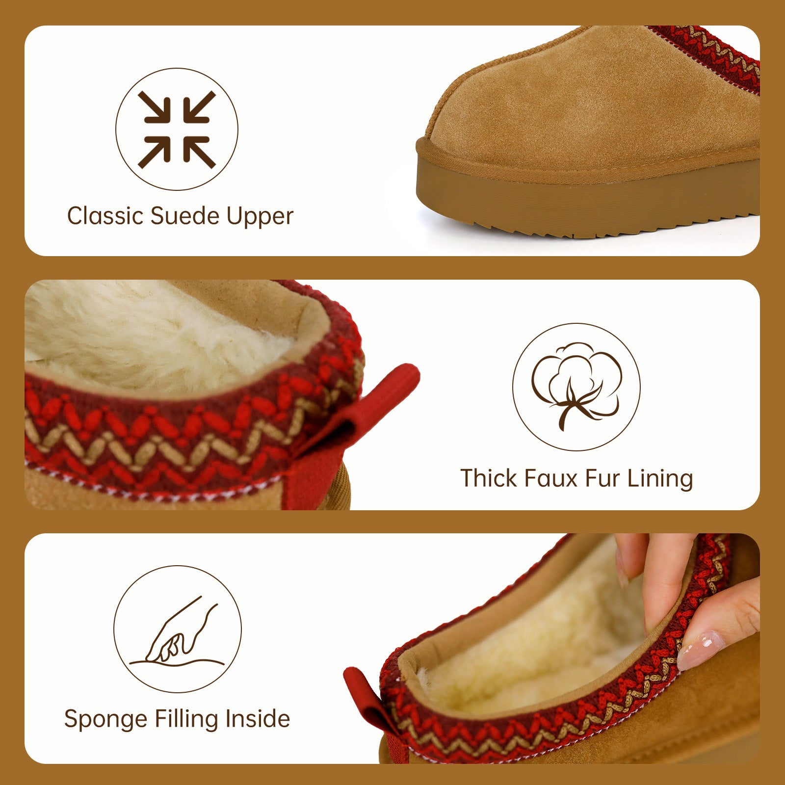 Aurora | Waterproof Fluffy Slip-on Shoes