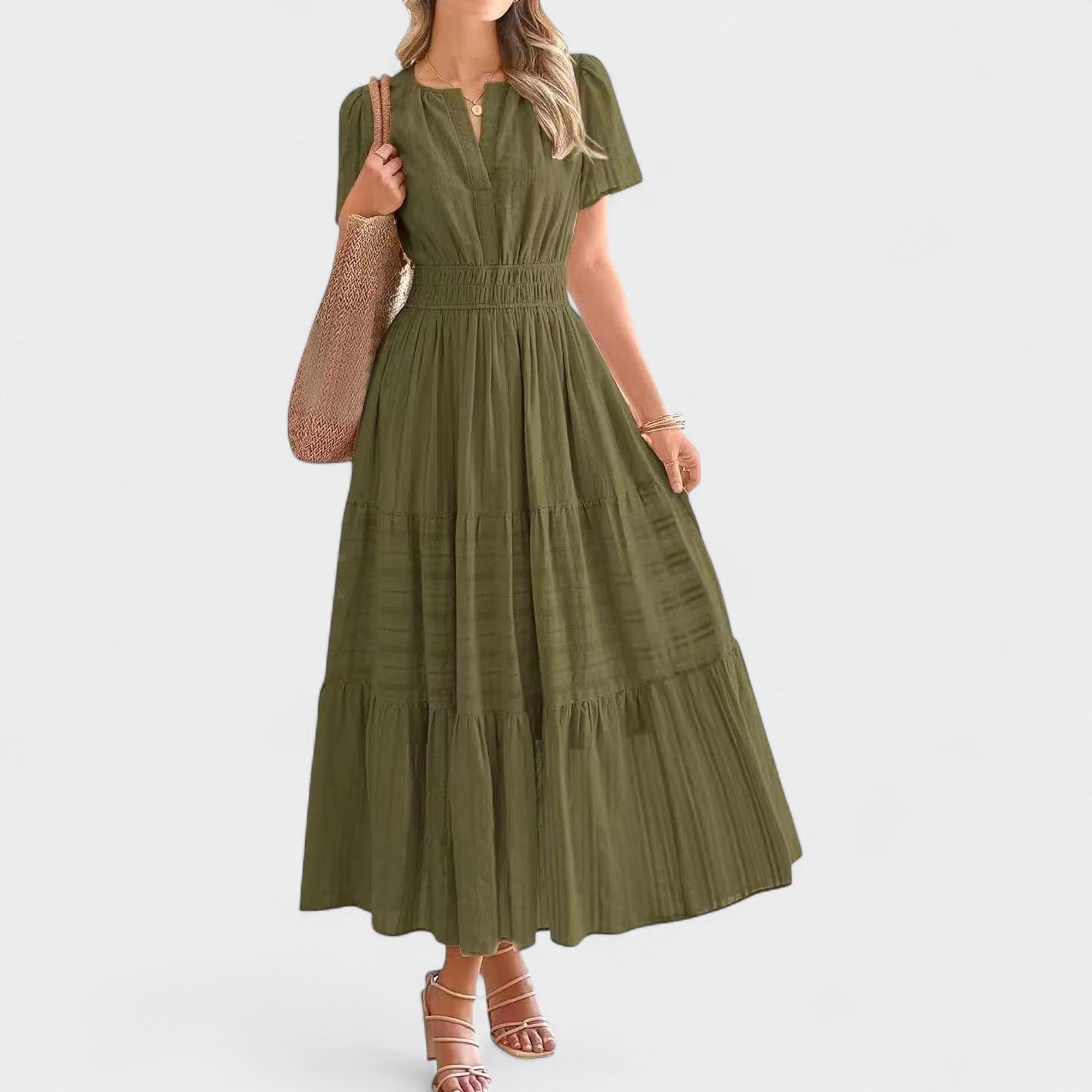 Lila | Tiered Midi Dress