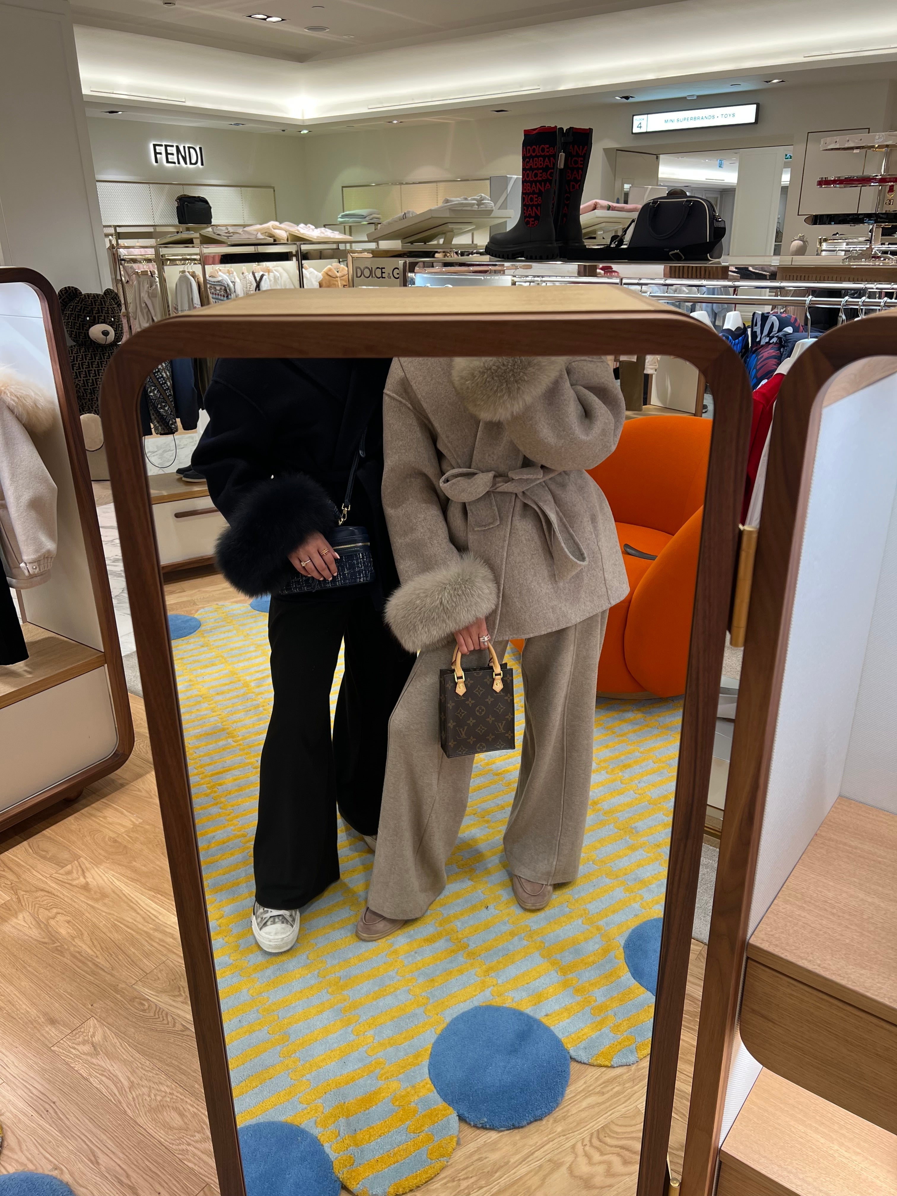 Celeste | Wool Coat with Fur Cuffs