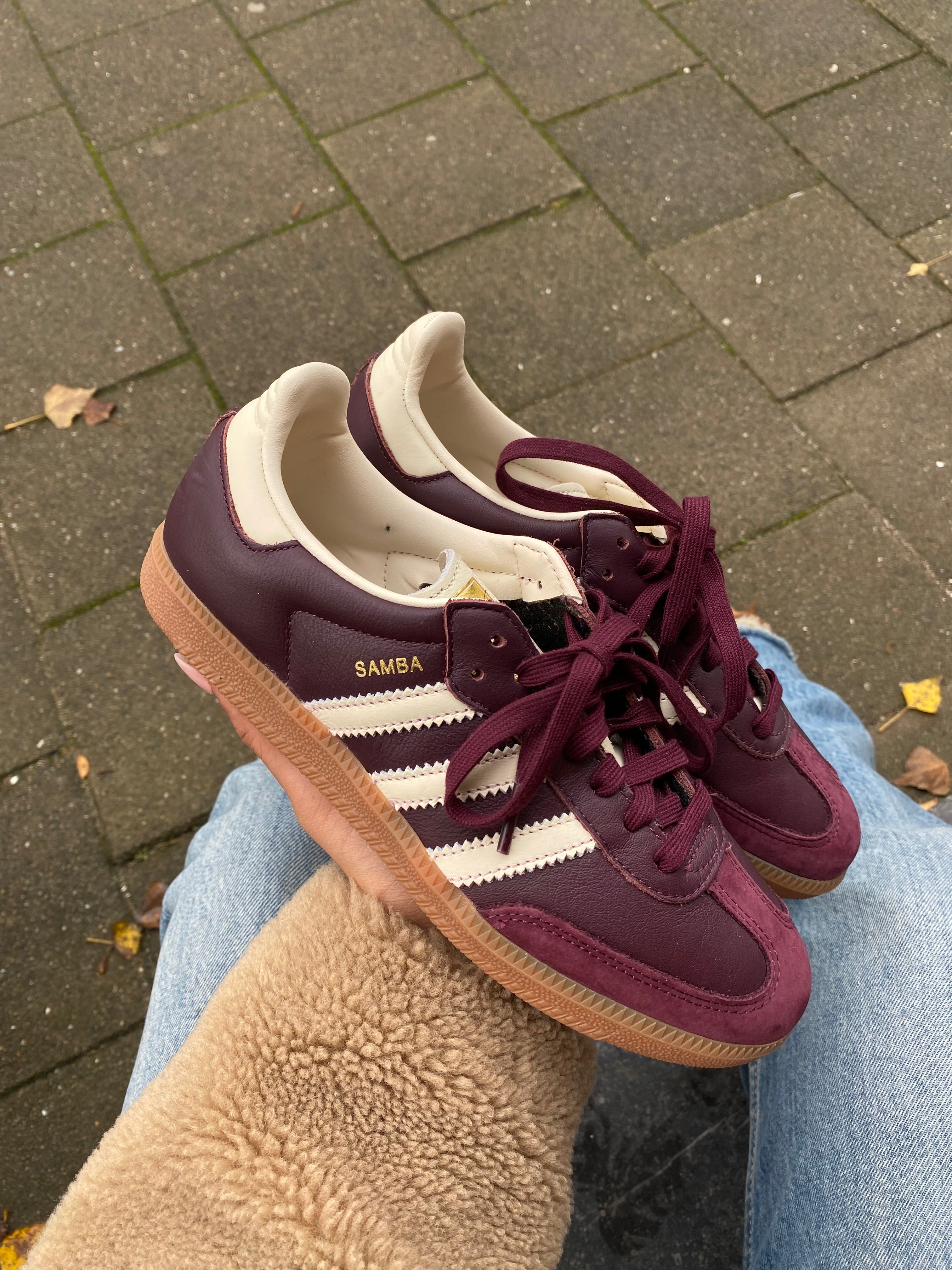 Samba OG Maroon Gold Metallic (W)