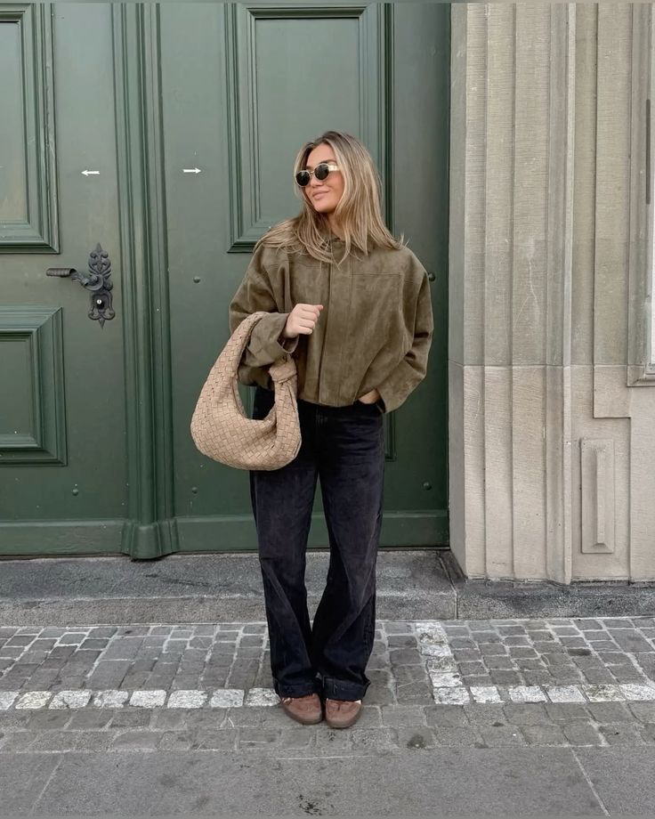 Kaori | Suede Textured Pilot Jacket