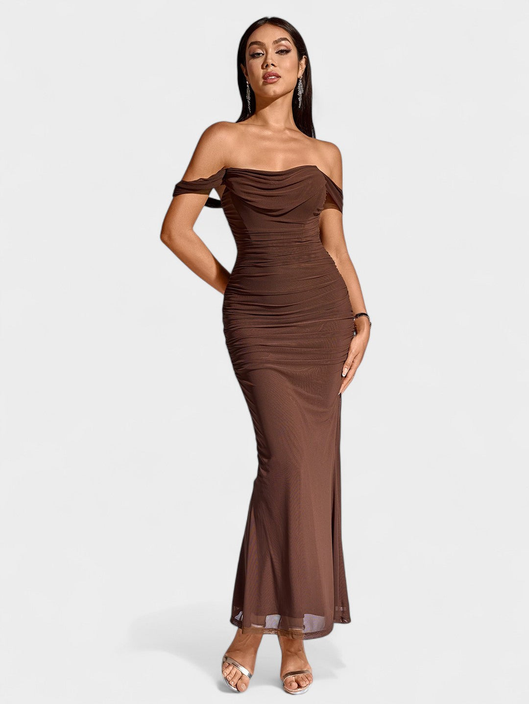 Lora | Nuit Draped Evening Gown
