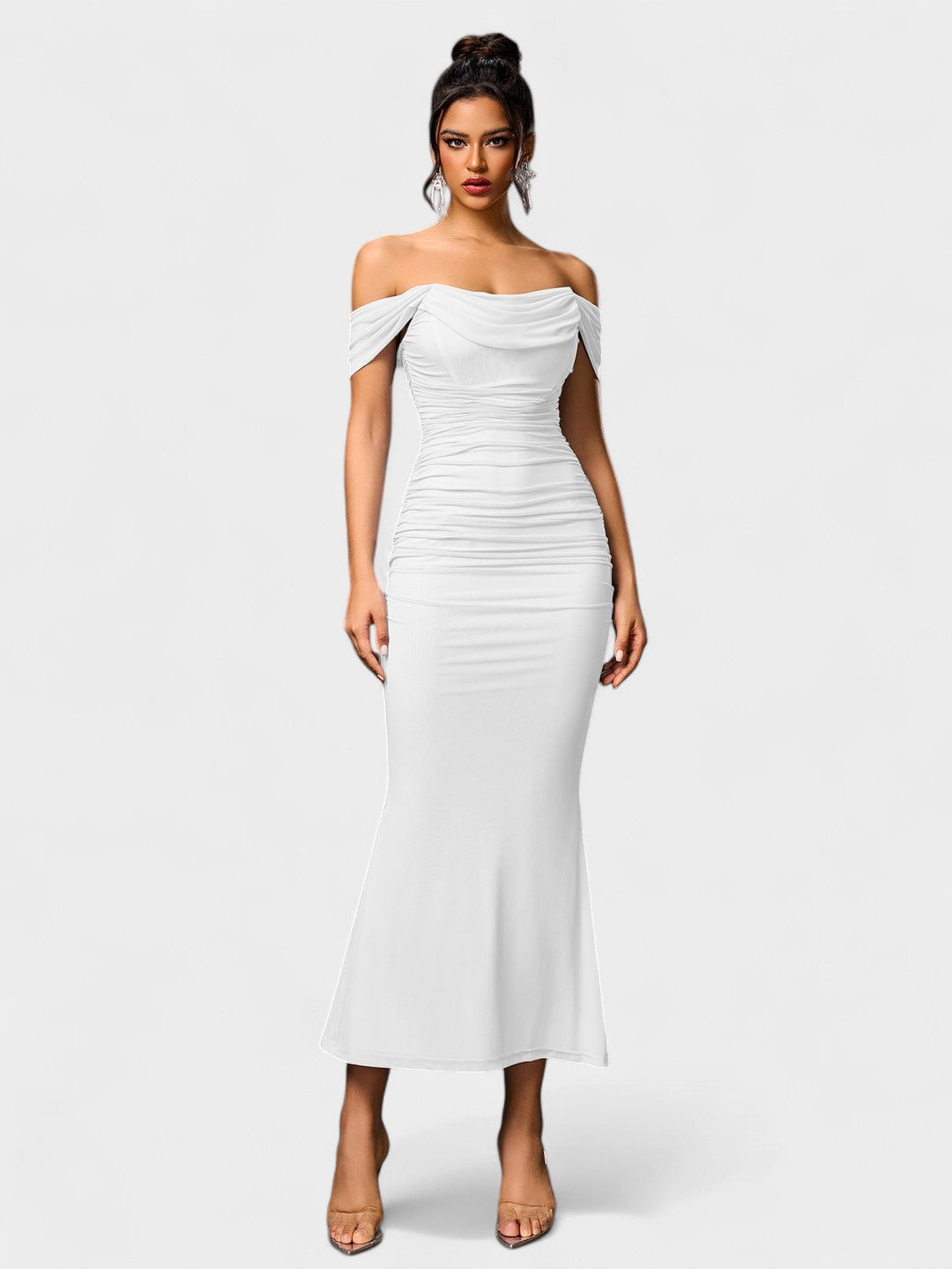 Lora | Nuit Draped Evening Gown