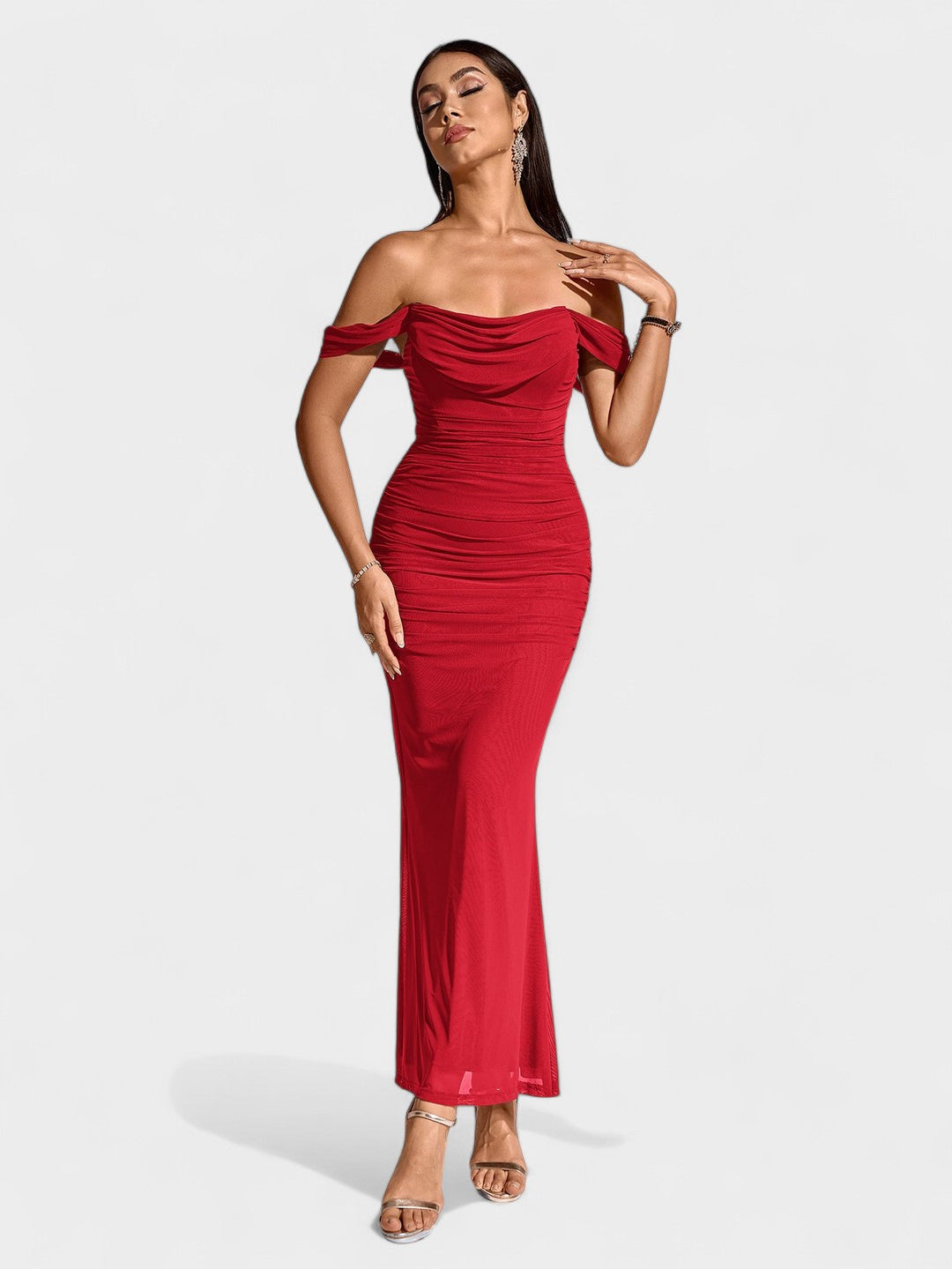 Lora | Nuit Draped Evening Gown