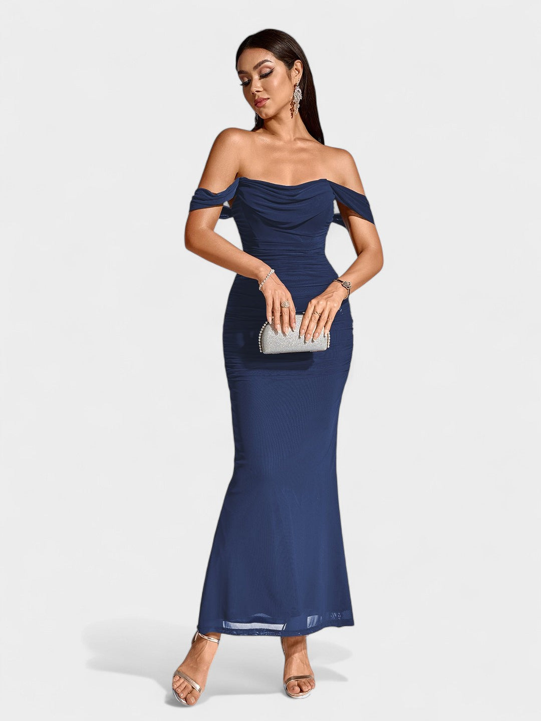 Lora | Nuit Draped Evening Gown