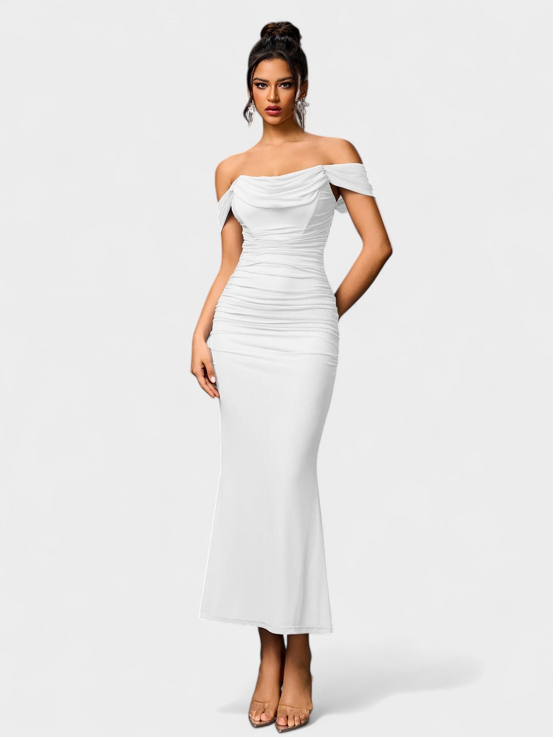 Lora | Nuit Draped Evening Gown