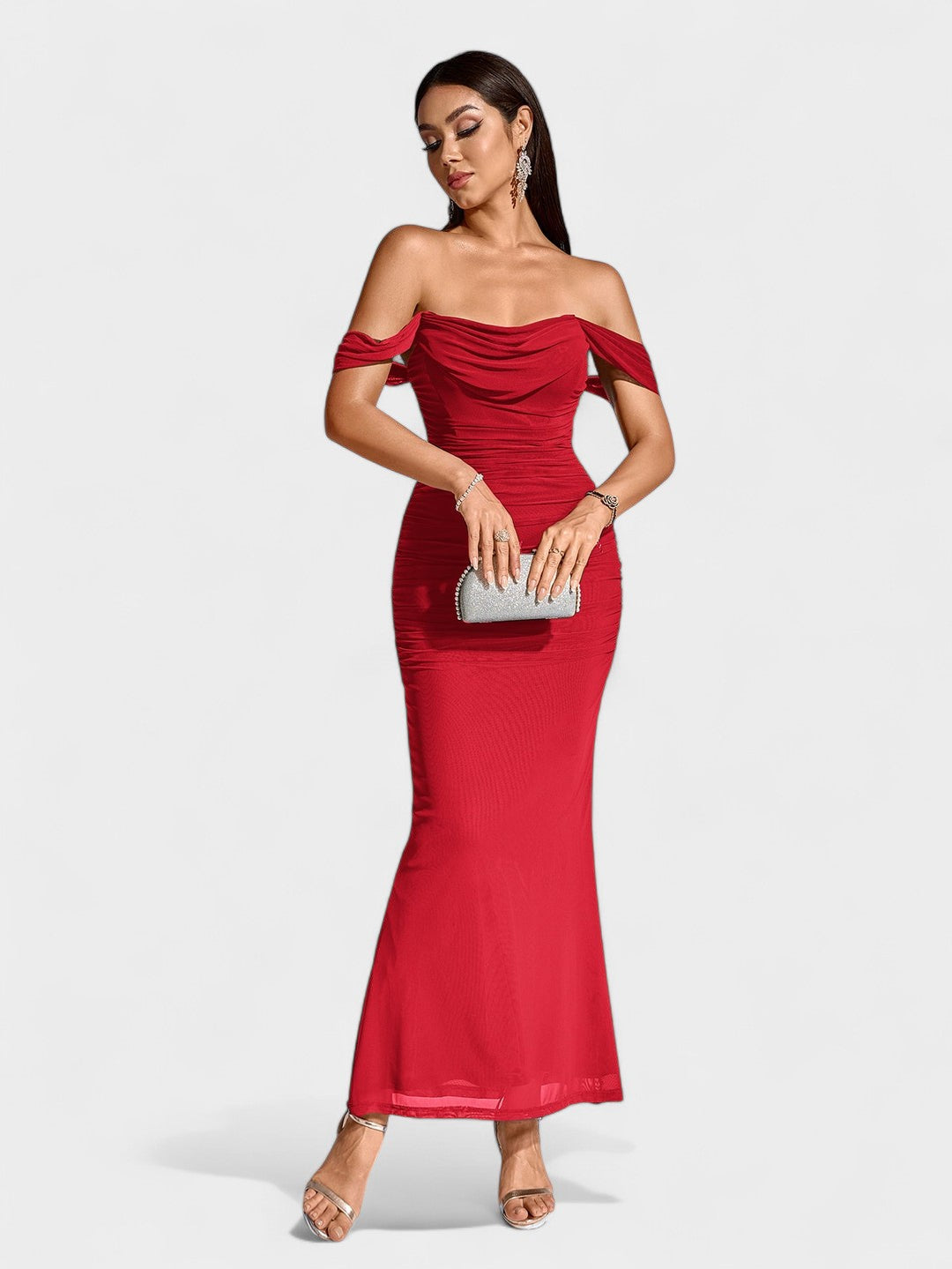 Lora | Nuit Draped Evening Gown