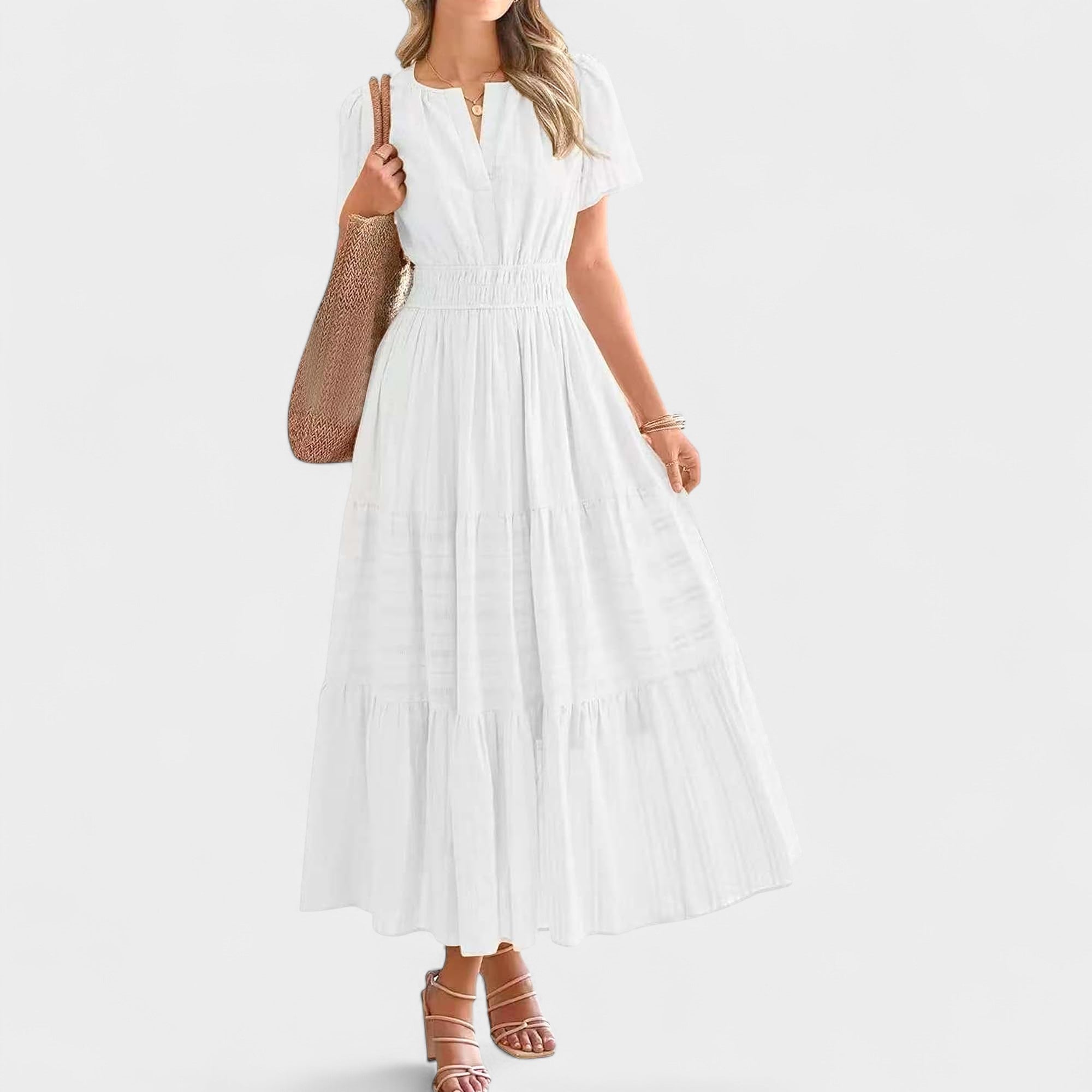Lila | Tiered Midi Dress