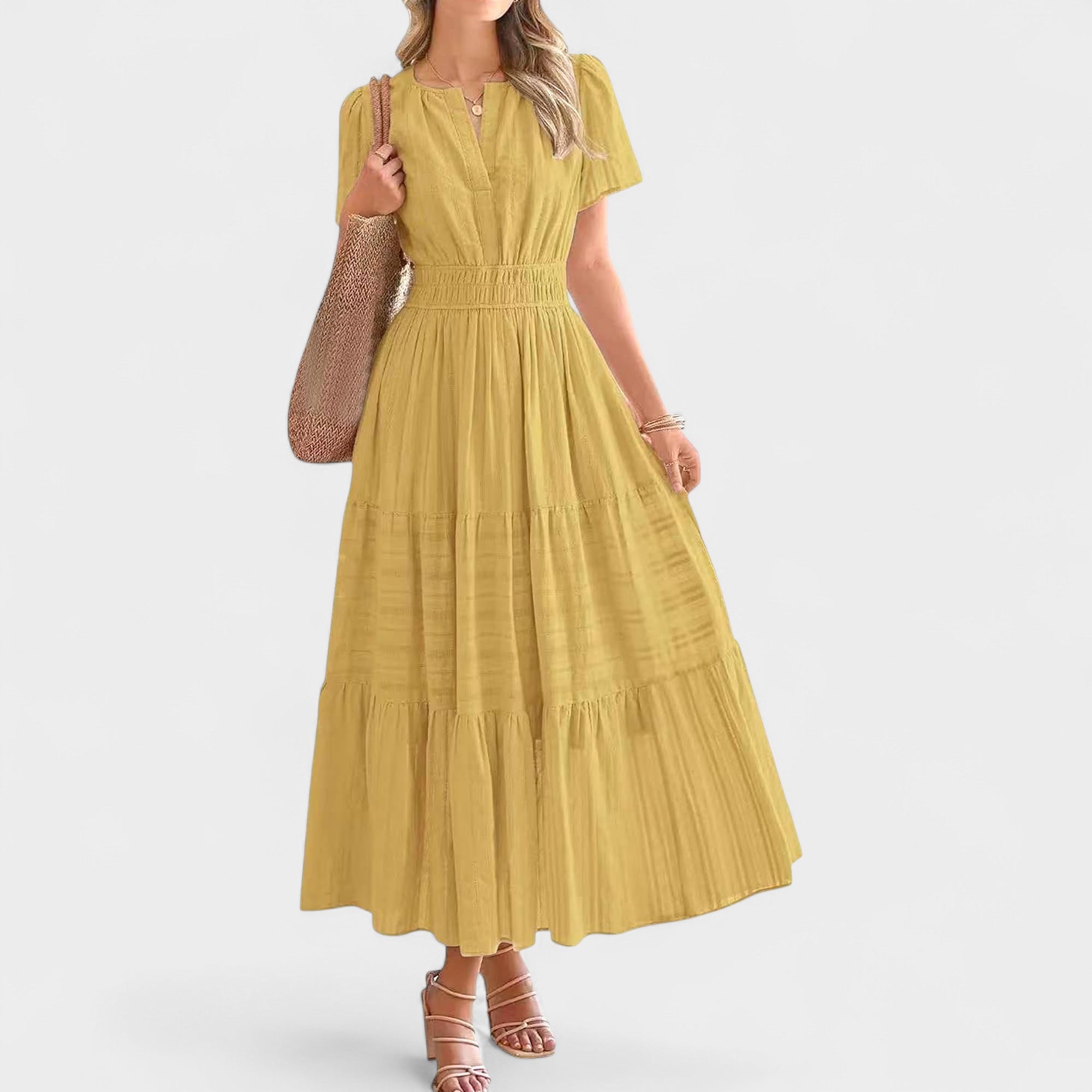 Lila | Tiered Midi Dress