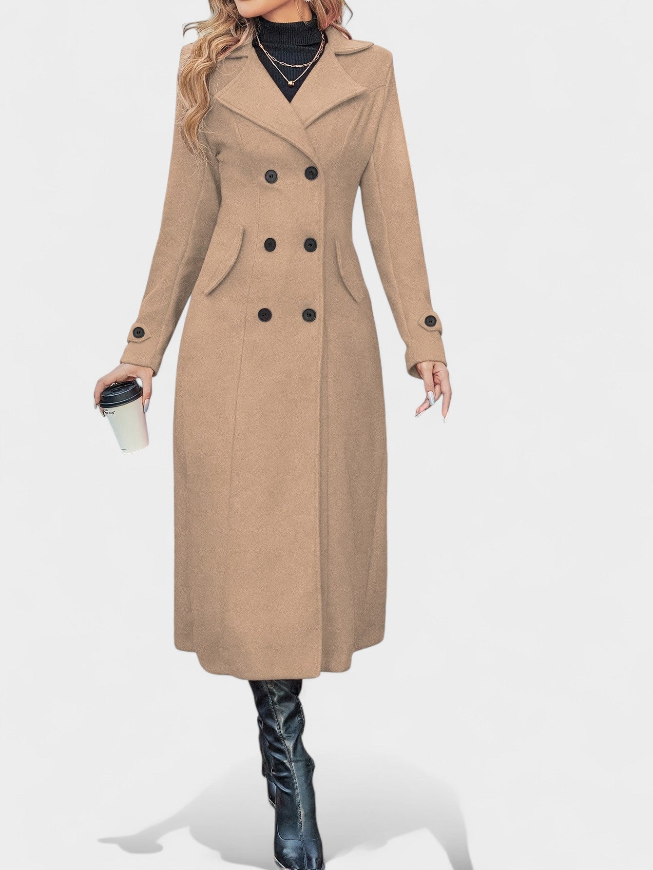 Amelia | Double-Breasted Wool Coat