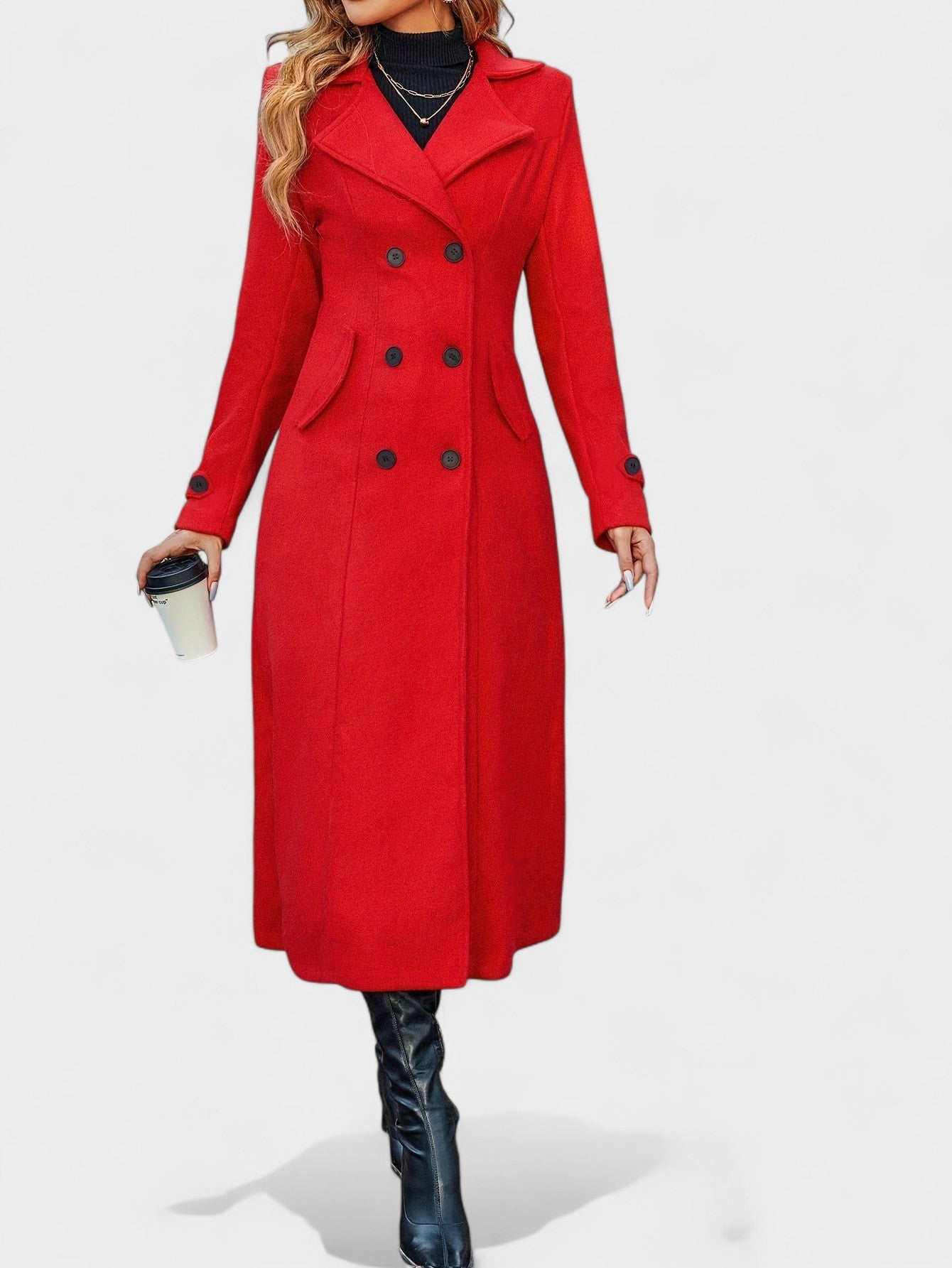 Amelia | Double-Breasted Wool Coat