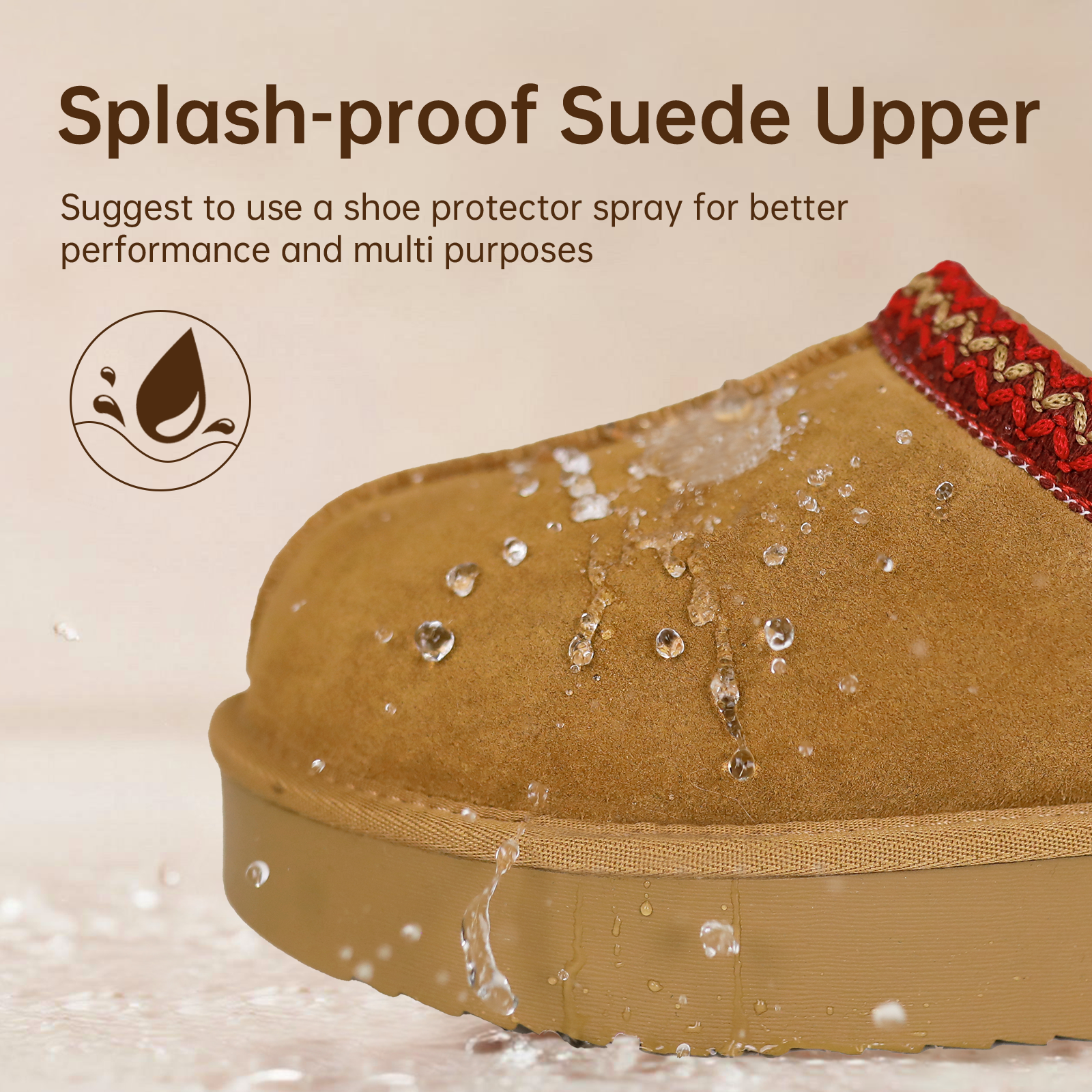 Aurora | Waterproof Fluffy Slip-on Shoes
