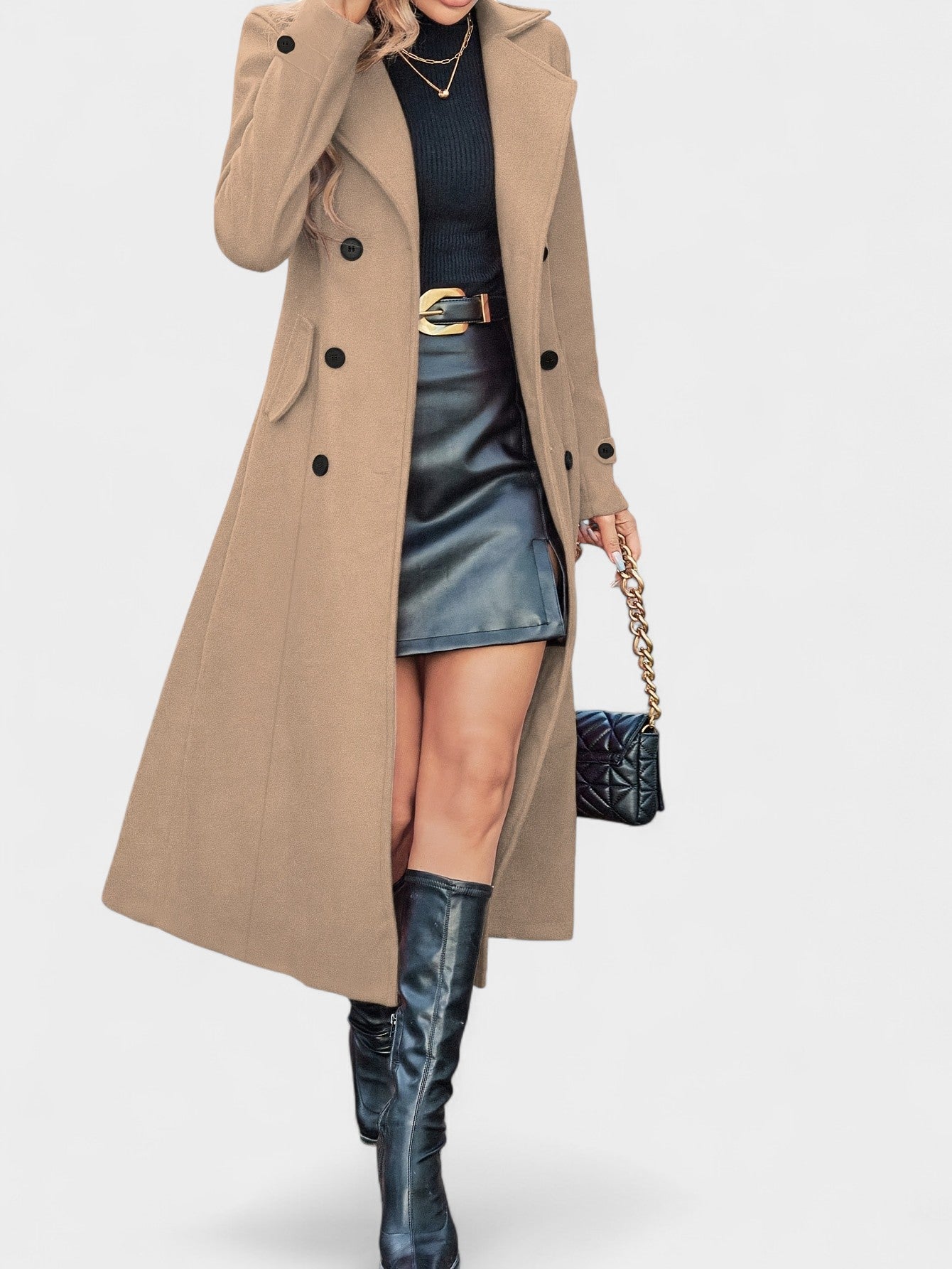 Amelia | Double-Breasted Wool Coat