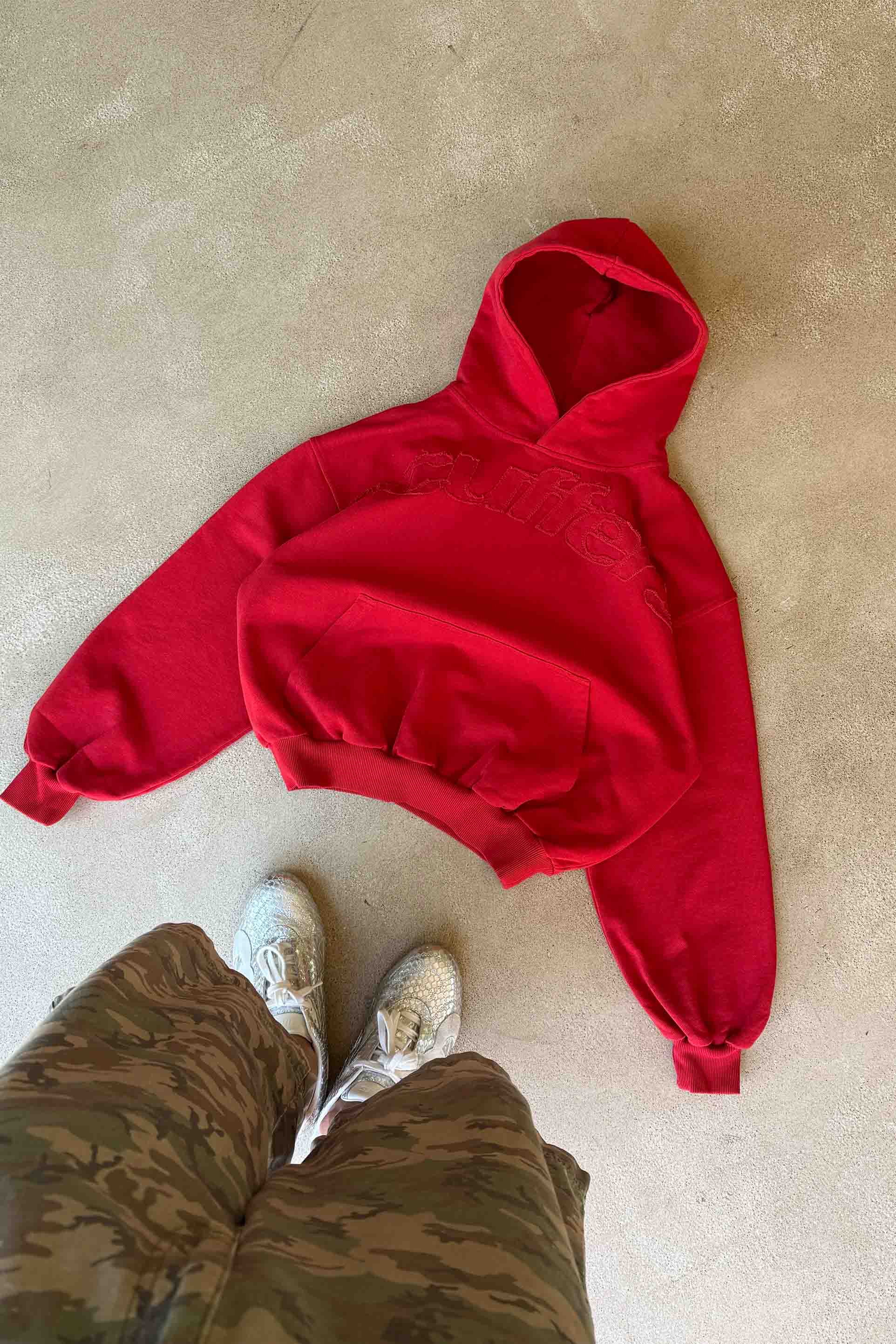 Raw Red Hoodie