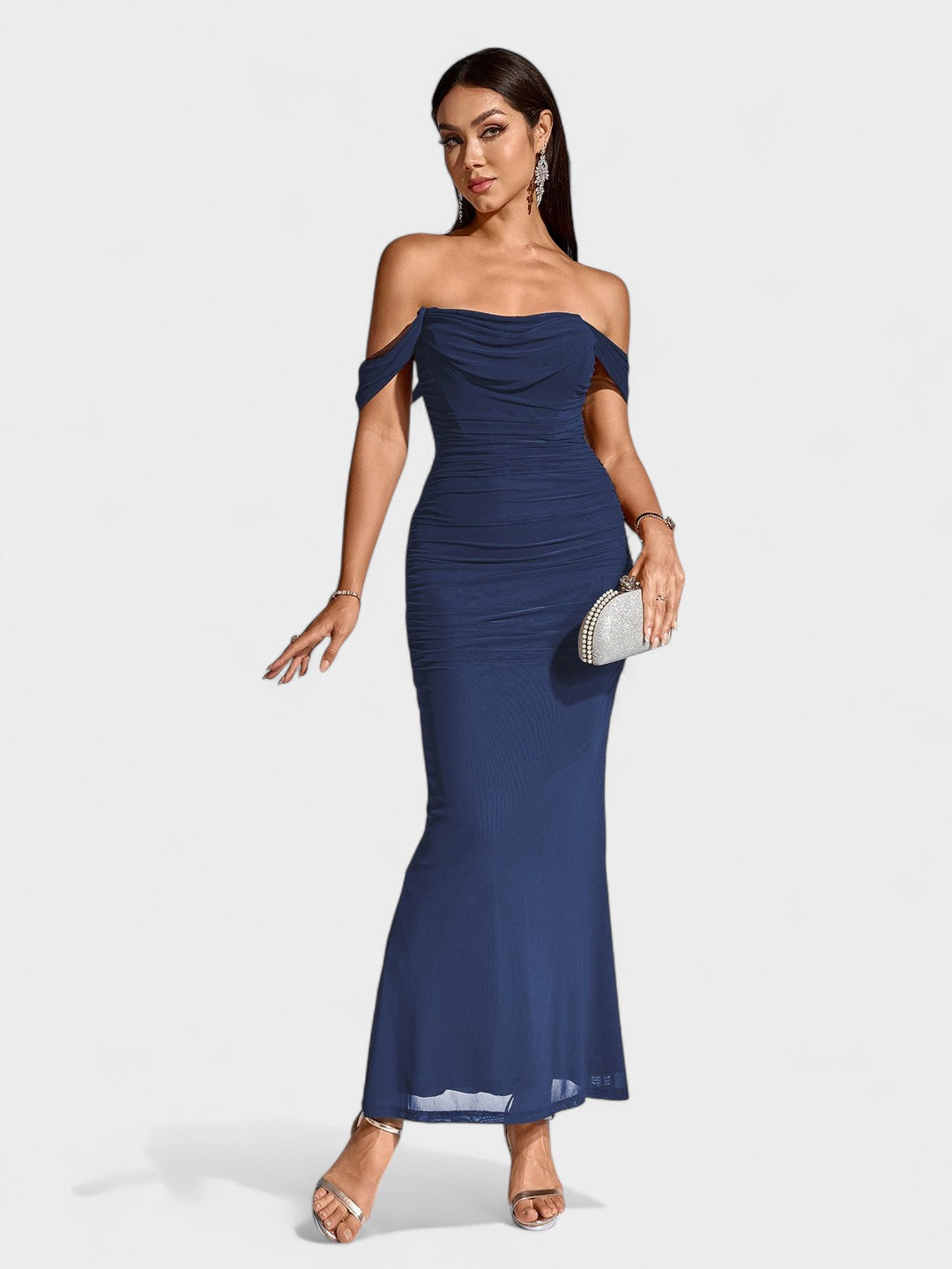 Lora | Nuit Draped Evening Gown