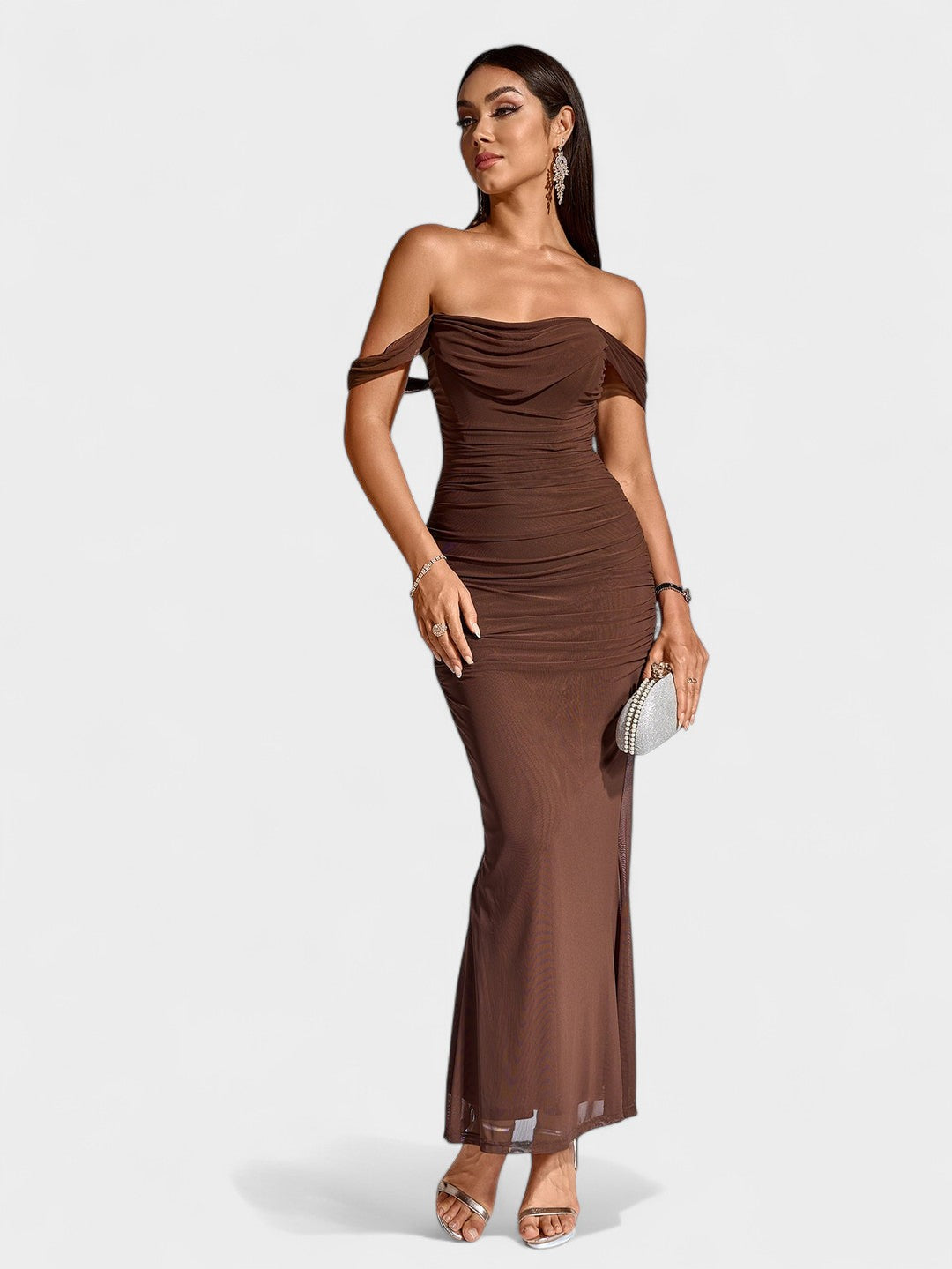 Lora | Nuit Draped Evening Gown