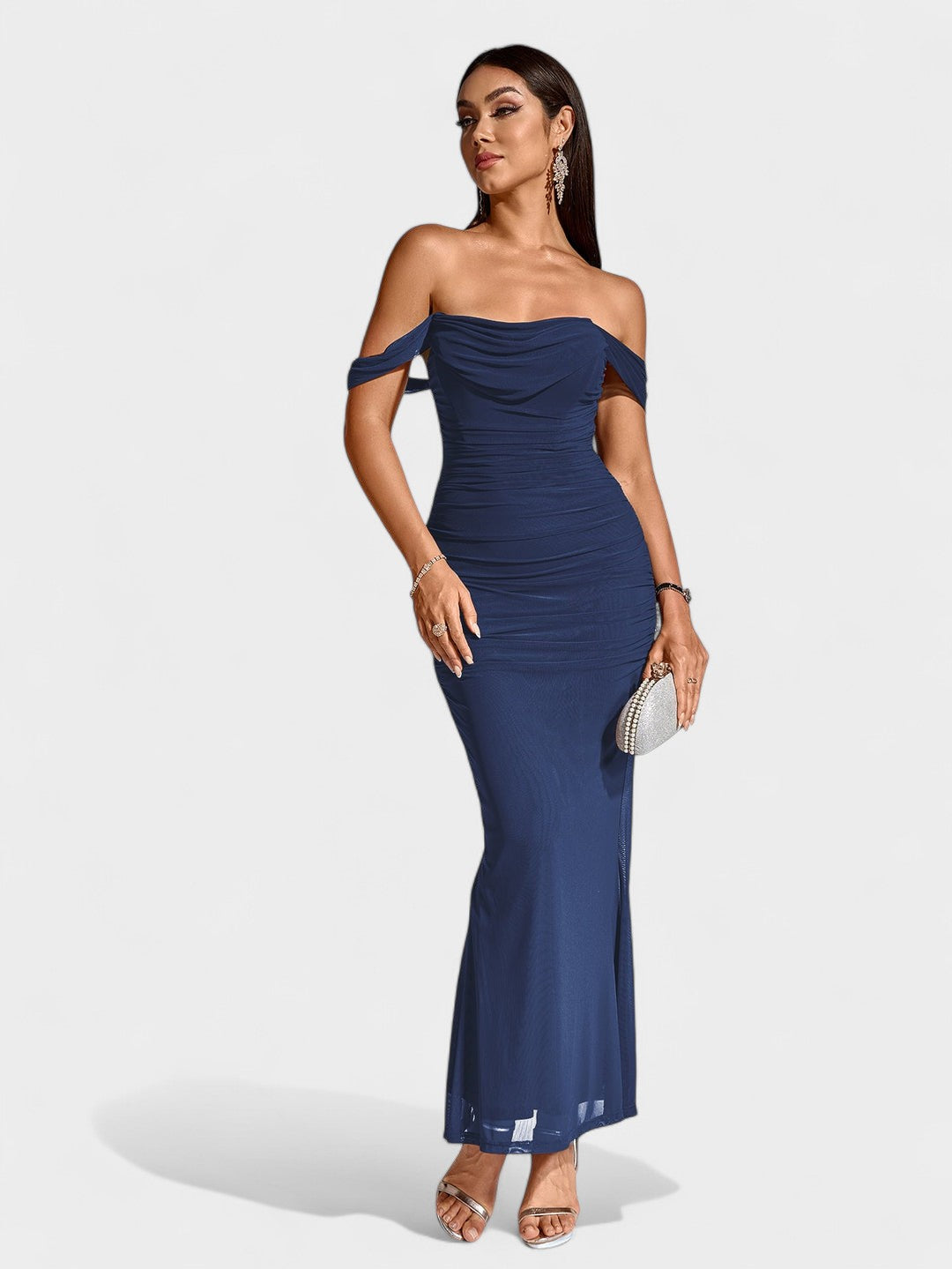 Lora | Nuit Draped Evening Gown