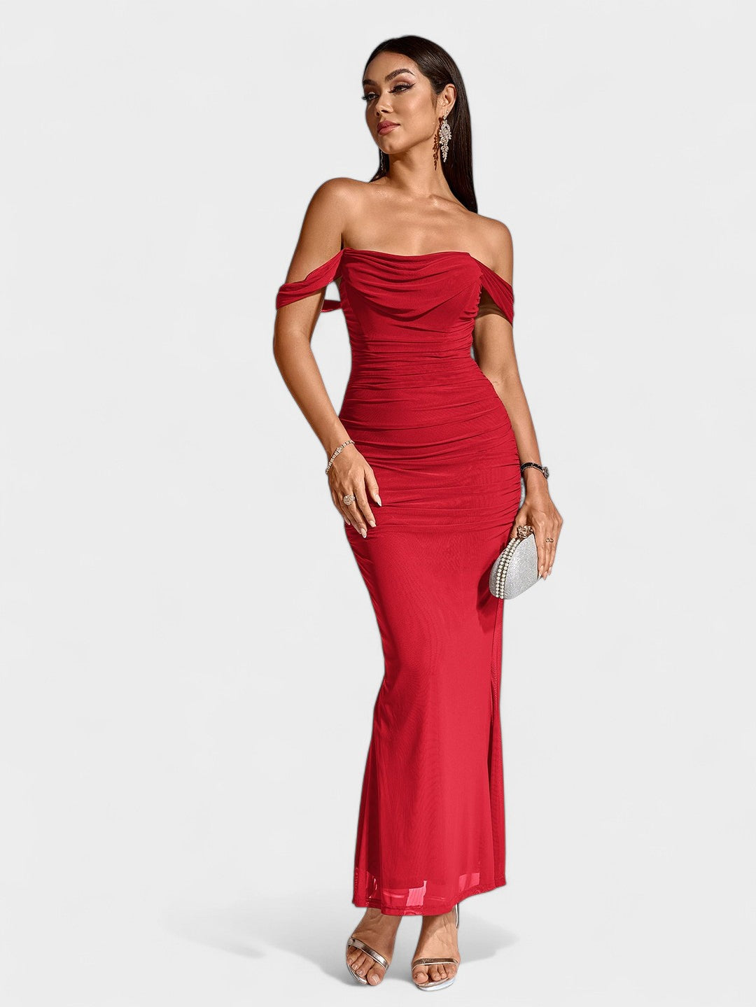 Lora | Nuit Draped Evening Gown