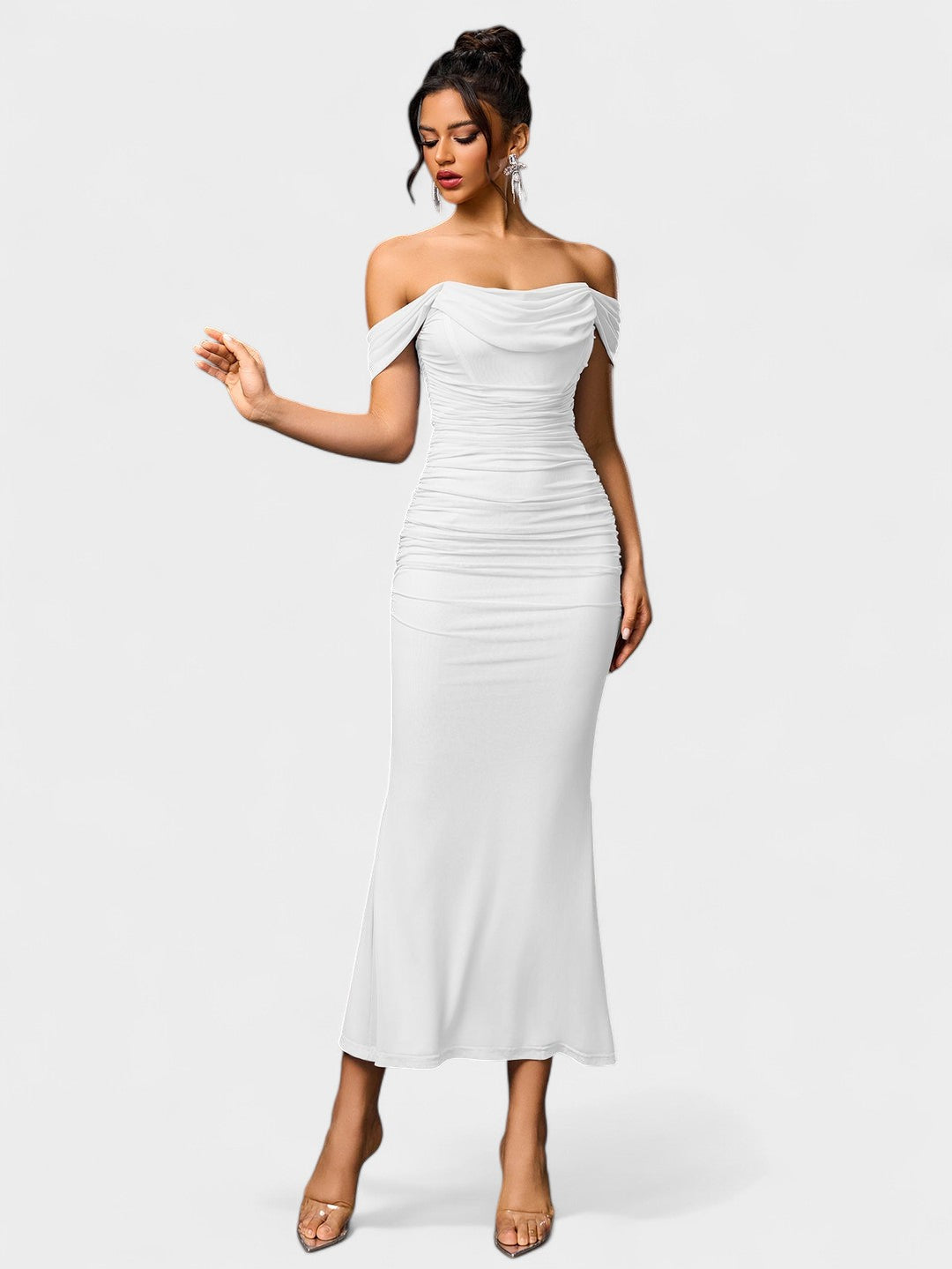 Lora | Nuit Draped Evening Gown