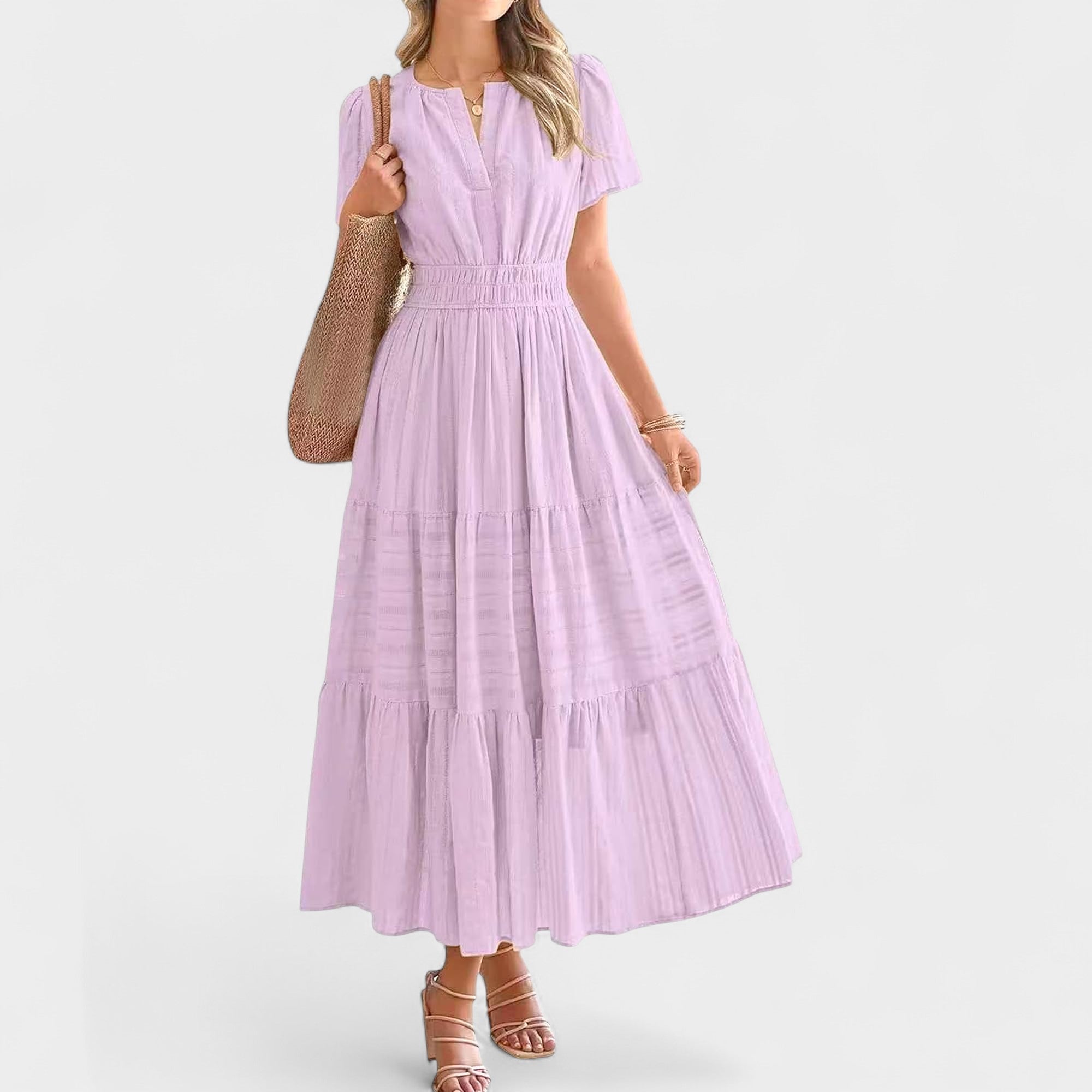 Lila | Tiered Midi Dress