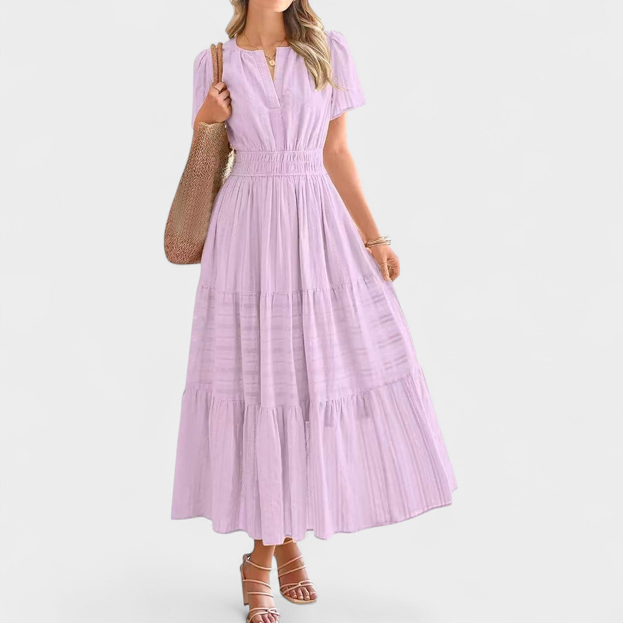 Lila | Tiered Midi Dress