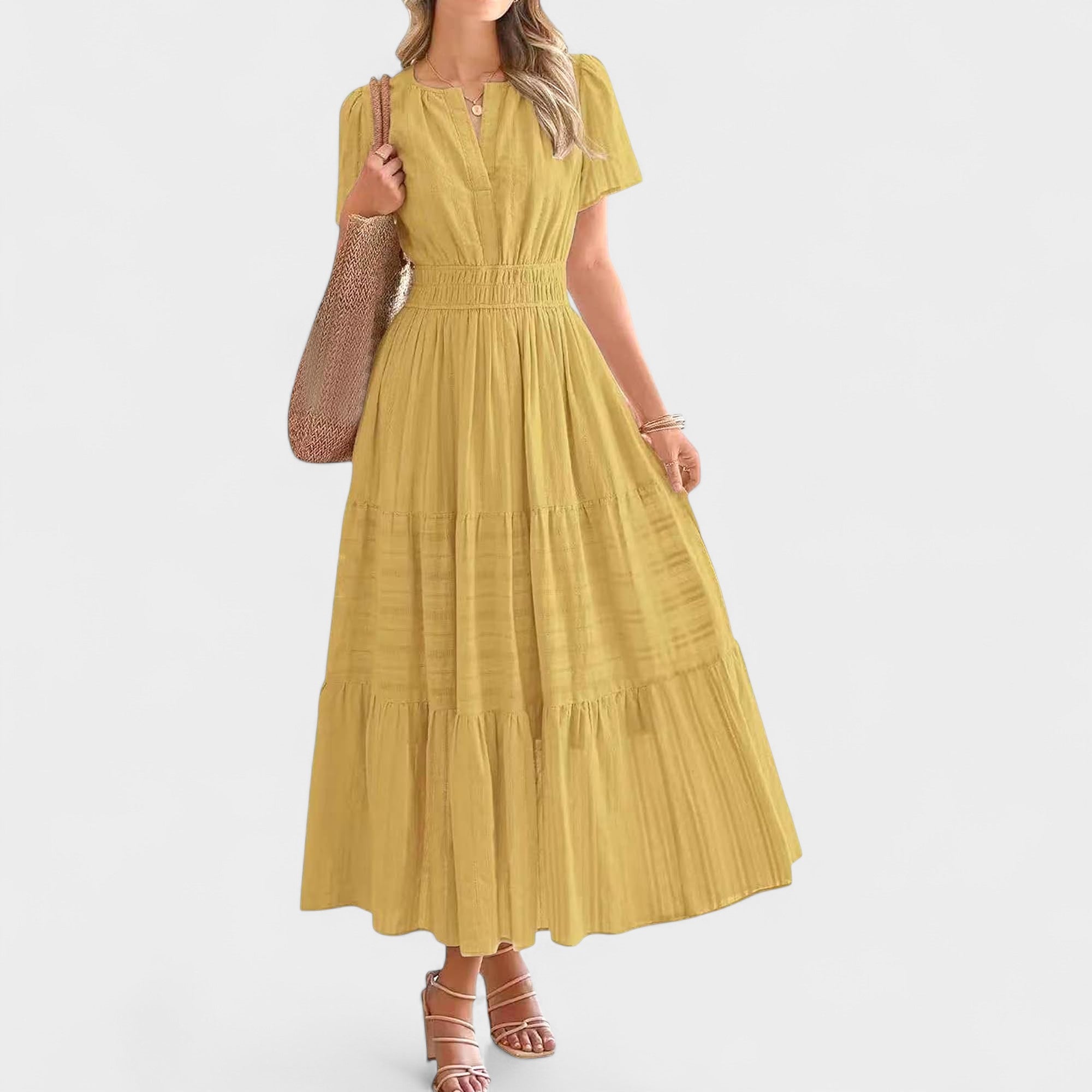 Lila | Tiered Midi Dress