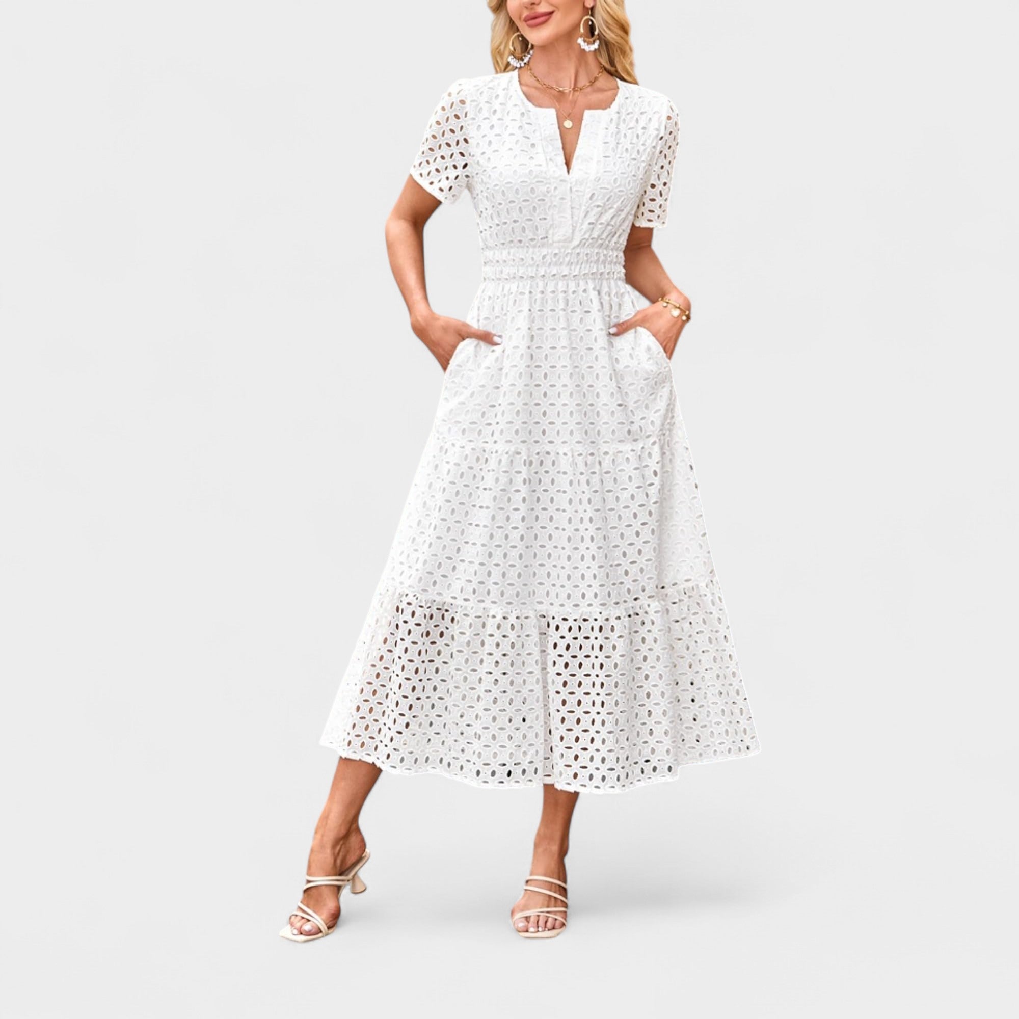 Lila | Tiered Midi Dress